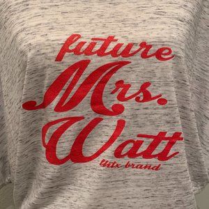 Future Mrs Watt Gray/White Marble Shirt